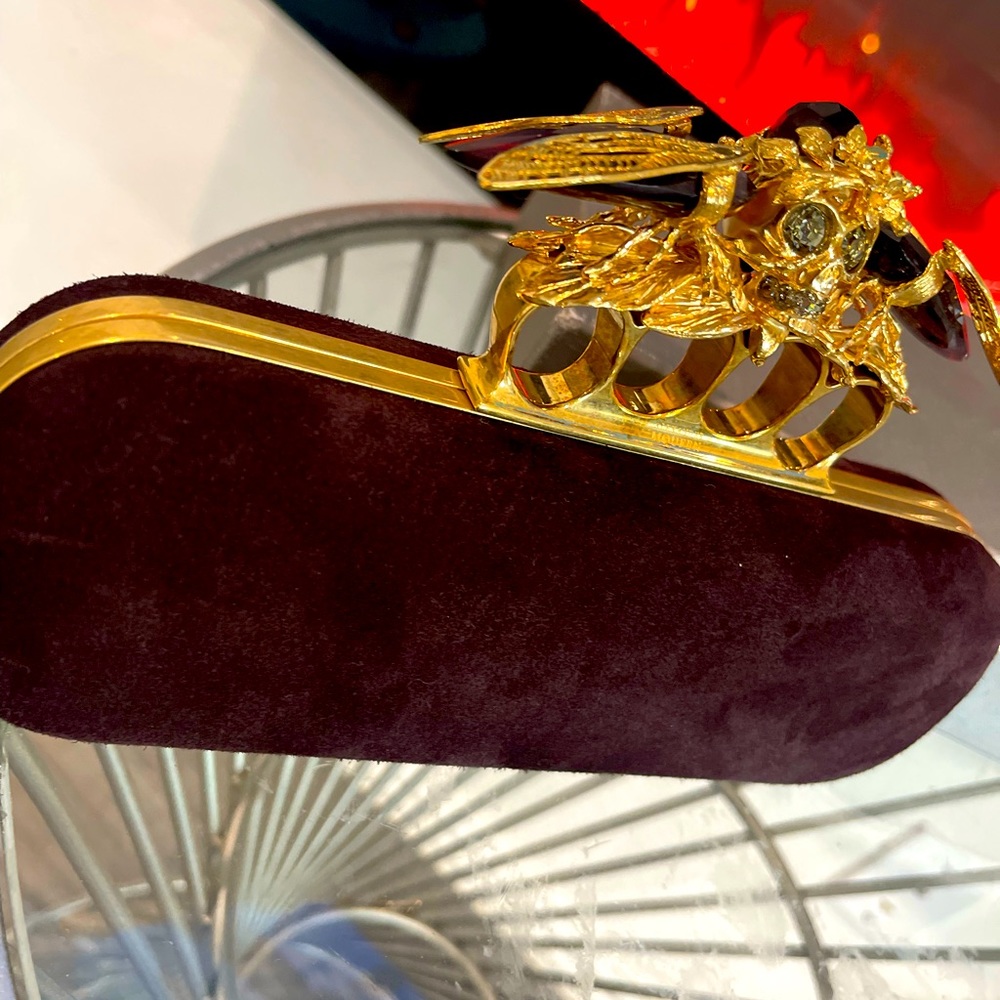 Alexander McQueen knuckle box clutch